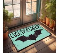 CDSS Sweet Home Mat King Of The Beach: Shark Edition, zerbino per porta d'ingresso, zerbino per esterni e interni (40 x 60 cm)