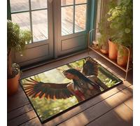 CDSS Tappetino di benvenuto personalizzato con angelo nella foresta: un incontro mistico zerbino decorazioni per la cucina Welcome-Ish zerbino (40 x 60 cm)