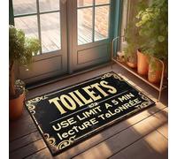 CDSS Tappetino per scarpe da porta per la rettifica del bagno: pulizia primo zerbino per piscina roba divertente per esterni (50 x 80 cm)