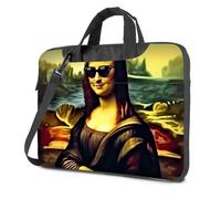 CDSS Zaino per laptop da viaggio Modern Twist On Monna Lisa: Occhiali da sole e natura Borsa per laptop Zaino da viaggio Custodia per laptop, Colore, 29x40cm