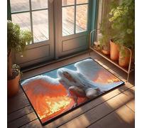CDSS Zerbino per casa con angelo in fiamme: una visione misteriosa, tappeto da cucina e piscina (50 x 80 cm)