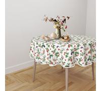 CDV Casa di Venere Tovaglia Antimacchia Impermeabile Rettangolare, Rotonda e Quadrata, Copritavolo Idrorepellente con Stampa Digitale per Cucina e Sala da Pranzo (Frutti, 180 x 180 cm (Rotonda))