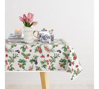 CDV Casa di Venere Tovaglia Antimacchia Impermeabile Rettangolare, Rotonda e Quadrata, Copritavolo Idrorepellente con Stampa Digitale per Cucina e Sala da Pranzo (Frutti, 140 x 320 cm)