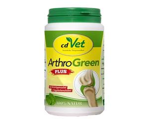 cdVet Natural Products ArthroGreen plus 150 g - supporta in modo ottimale il sistema muscolo-scheletrico e le articolazioni nelle fasi acute - supporto nutrizionale - per la forza delle ossa e della cartilagine -