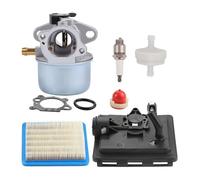 CDwSNF 799868 Carburatore con 496116 795259 Base Filtro Aria Compatibile con Motori a carburatore 124L02 124T02 124T05 124T07