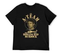 CDWTA The A-Team Murdock T-Shirt Fun TV Series Film Mr. T. Hannibal Murdock Face Black