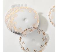 CDXHOME Copri-candela antipolvere | 100 pezzi in carta kraft traslucida floreale per candele o decorazioni per candele profumate | Accessori di protezione per topper per candela (9,7 cm