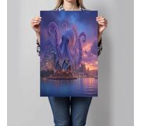 CDXNORA Quadro Su Tela Polpo Teatro Dell'Opera Verticale, Surrealismo Camera da letto Quadri soggiorno Parete Stampa su tela Canvas Decorazione Murale muro Arredo Salone 50x70 cm