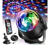 Cdycam, luci da discoteca, con suono attivato, con cavo di alimentazione USB da 4 m, telecomando, supporto a ventosa per feste di compleanno, riunioni di famiglia, feste di Natale