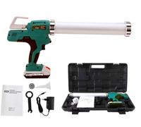 CDZHLTG Pressa per cartucce elettrica professionale a batteria, pistola a batteria, siringa in silicone LED 6500N con 1 batteria agli ioni di litio da 2 Ah da 20 V, 0 - 9 mm/s, colore: blu