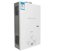 CDZHLTG Scaldabagno a Gas GPL 12L 24KW, Portatile Istantaneo Scaldabagno Butano Propano, Doccia allaperto Bagno, Adatto Casa Campeggio Esterno RV, con certificazione CE, Tubo Doccia