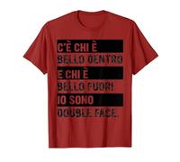 c'è Chi è Bello Scritte Frasi Divertenti Simpatiche Uomo Maglietta, Uomo, Mirtillo Rosso, L