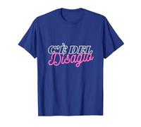 c'è del disagio Maglietta, Uomo, Blu Reale, 3XL