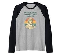 c'è di più nella Vita Che nel Denaro - Philosopher Ancient Maglia con Maniche Raglan