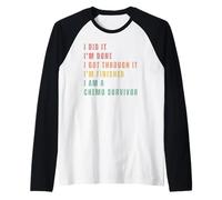 Ce L'Ho Fatta, L'Ho Superato, Ho Finito, Sono Un Maglia con Maniche Raglan