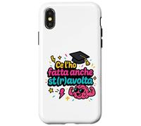 Ce L'ho Fattta Regalo Simpatico Laurea Regalo Laureato Custodia per iPhone X/XS
