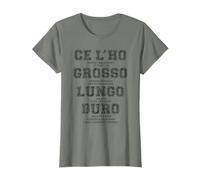 Ce l'ho grosso lungo duro REGALO laurea DIVERTENTE DOTTORE Maglietta