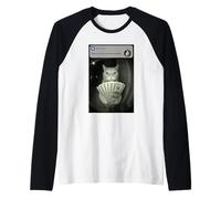 c'è Movimento al Gatto della Porta d'ingresso Maglia con Maniche Raglan