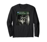 c'è Movimento Davanti alla Tua Porta di casa Divertente Meme Maglia a Manica