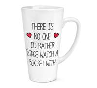 C'È No One I'D Rather Binge Orologio Scatola Set 483ml Grande Latte Tazza Love