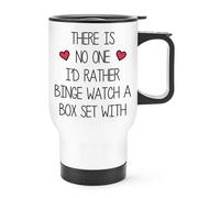 C'È No One I'D Rather Binge Orologio Scatola Set Viaggio Tazza con Manico Love