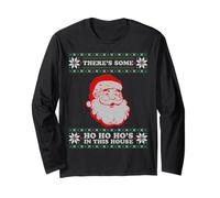 c'è Qualche Ho Ho Hos in Questa Casa Inappropriato Natale Maglia a Manica