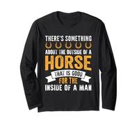c'è Qualcosa all'Esterno di Un Cavallo Che è Buono Maglia a Manica