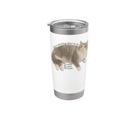 C'è qualcosa nel gatto. Bicchiere termico in acciaio inox doppia parete