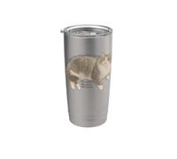 C'è qualcosa nel gatto. Bicchiere termico in acciaio inox doppia parete