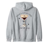 c'è Sempre Tempo per Un Tini Espresso Martini Time Vintage Felpa con Cappuccio