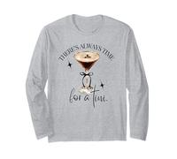 c'è Sempre Tempo per Un Tini Espresso Martini Time Vintage Maglia a Manica