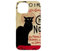 Ce Soir Chat Noir, Gatto Nero Vintage Art Nouveau Custodia per iPhone 15