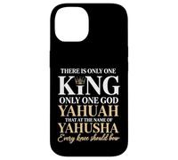 C'è solo un re Yahuah Yahusha Leone di Giuda Custodia per iPhone 14