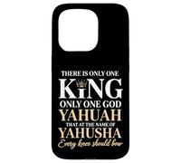 C'è solo un re Yahuah Yahusha Leone di Giuda Custodia per iPhone 15 Pro