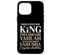 C'è solo un re Yahuah Yahusha Leone di Giuda Custodia per iPhone 16 Pro Max