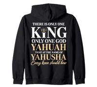 c'è Solo Un re Yahuah Yahusha Leone di Giuda Felpa con Cappuccio