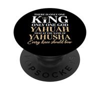 C'è solo un re Yahuah Yahusha Leone di Giuda PopSockets PopGrip Adesivo
