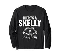 c'è Un Annuncio di Skelly nella mia Pancia del Bambino spettrale Maglia a Manica