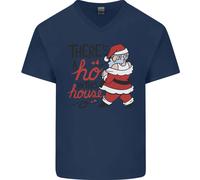 C'è Un Ho In Questa Casa Divertente Maglietta In Cotone A V Per Uomini Di Natale