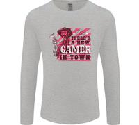 C'è Un Nuovo Gamer In Città Maglietta A Maniche Lunghe Uomo