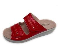 CE0275 GRUNALND DABY col Rosso Ciabatta Confort A Doppio Strappo Plantare Estraibile Comoda Soft Rosso 39