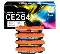 CE264X CF031A CF032A CF033A Cartuccia di Toner di Sostituzione Compatibile per HP - Nero ~17.000 / Colore ~12.500 Pagine - Per CM4540 CM4540f CM4540fskm MFP,4pack