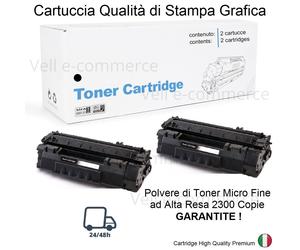 CE505A 05A TonerLaser 2Pz Compatibili con Hp Laserjet P 2030 P 2033 P 2035
