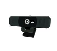 ceabulila Webcam 4K con microfono e altoparlante, webcam per PC con copertura, 4 microfoni array, 2 altoparlanti, correzione automatica della luce bassa, fotocamera USB per conferenze/lezioni online