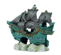 CeaBulo Acquari Paesaggio Resina Naufragio Figurine Fishtanks Underwater Safe Statue Decoration Fish Hideouts Shelter House Fishtanks Decors