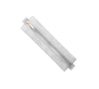 CeaBulo Astuccio semplice con fibbia elastica per penne, organizer per penne, sacchetti portatili, forniture scolastiche con fibbia elastica, bianco