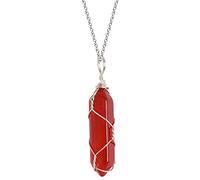 CeaBulo Collana con ciondolo in cristallo per San Valentino, decorazione di gioielli, collana con prismi esagonali per un amico