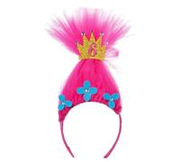 CeaBulo Fasce per capelli da principessa per coda di cavallo alta, cosplay, tulle, per trucco da principessa, lavaggio viso, feste di compleanno, festa di compleanno, accessorio per capelli