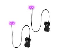 CeaBulo Occhi luminosi a LED per Halloween con timer, 2 pezzi che si illuminano gli occhi scheletrati, luci fai da te impermeabili per zucche, lapidi e oggetti di scena di Halloween che cambiano