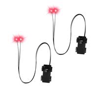 CeaBulo Occhi luminosi a LED per Halloween con timer, 2 pezzi illuminano gli occhi scheletrati, luci fai da te impermeabili per zucche, lapidi e oggetti di scena di Halloween che cambiano colore e 9